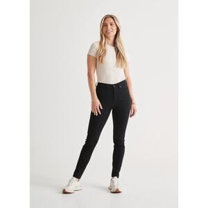 Du/er Performance Women’s Denim High Rise Skinny - Black Size 33x28